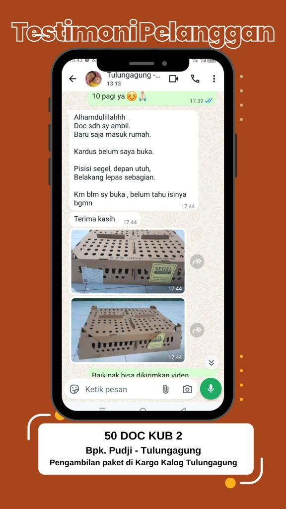 Testimoni DOC KUB Bapak Pudji Tulungagung