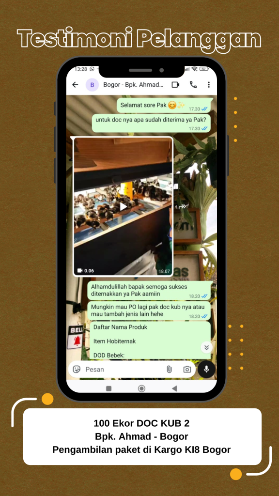 Testimoni DOC KUB Bapak Ahmad di Bogor