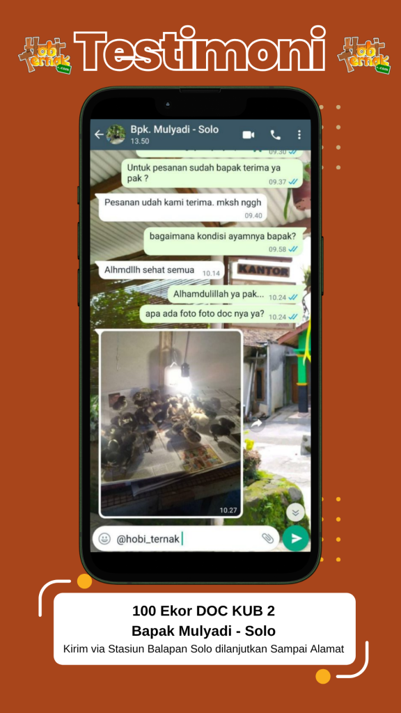 Testimoni DOC KUB Bapak Mulyadi Solo