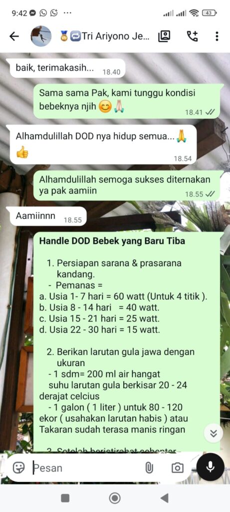 testimoni Bapak Tri Ariyono