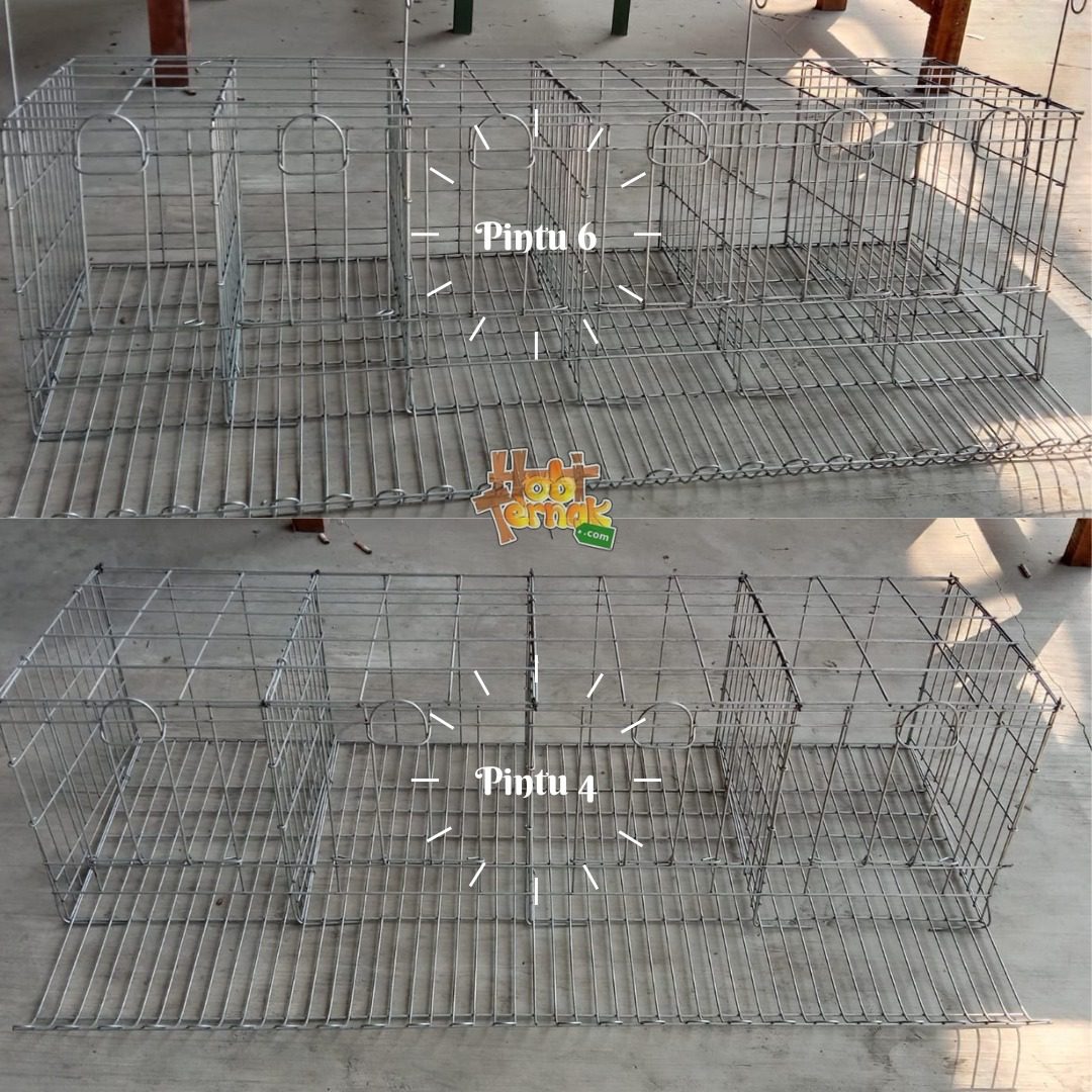 Kandang baterai galvanis pintu 4 dan 6 sudah dirakit