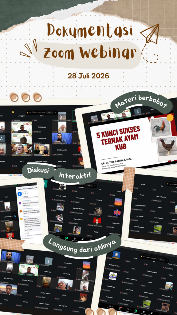 Dokumentasi webinar hobiternak 28 Juli 2026